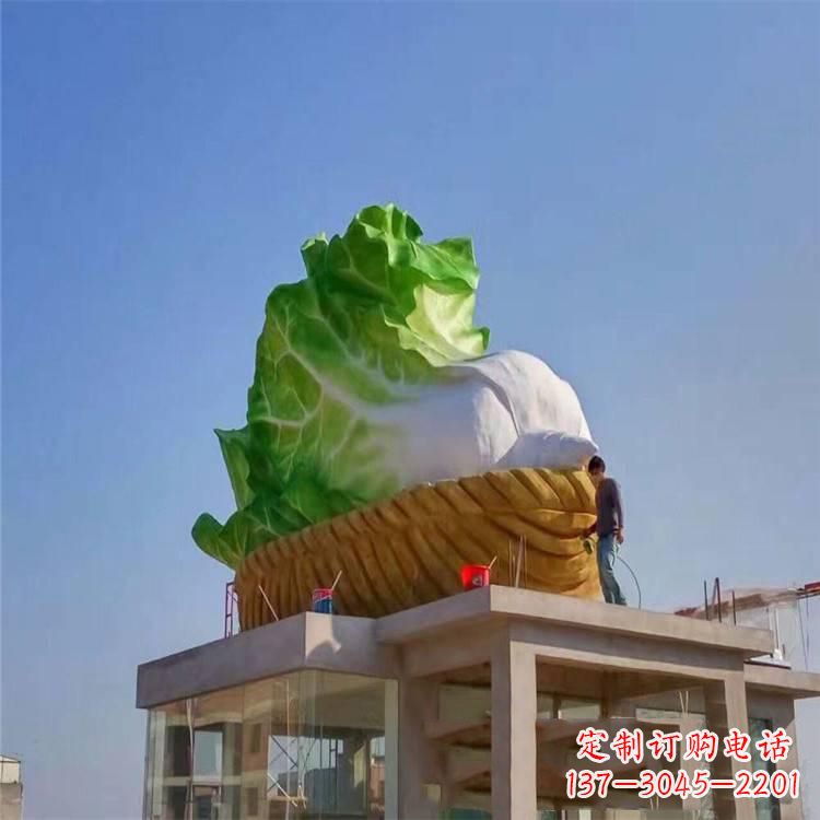 重庆玻璃钢白菜雕塑
