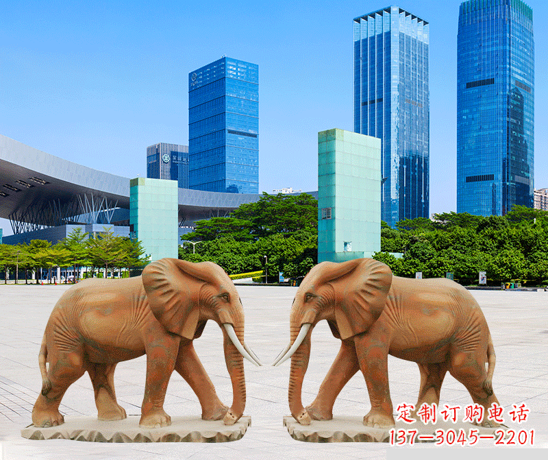 重庆雕刻石雕大象的