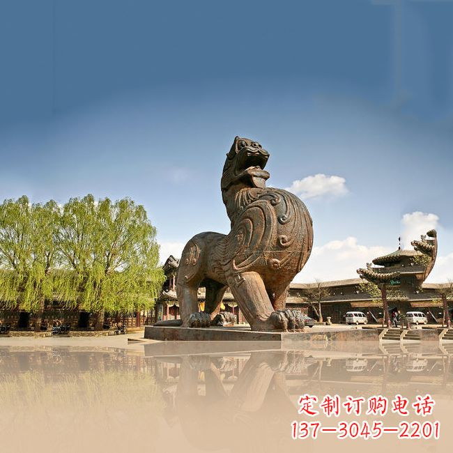 重庆狴犴雕塑精美的景观摆件
