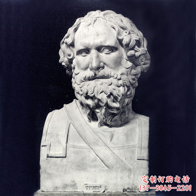 重庆阿基米德石雕头像-学校校园世界著名人物雕塑