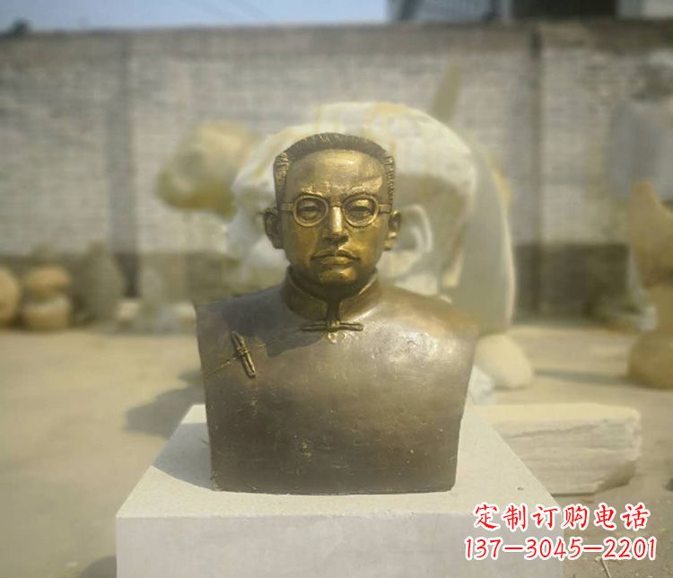 重庆爱国者陶行知胸像铜雕