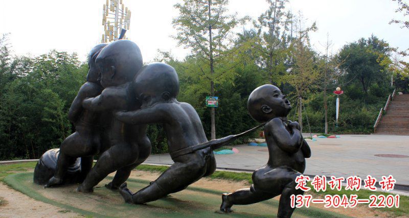 重庆萝卜街头铜雕的精美景观