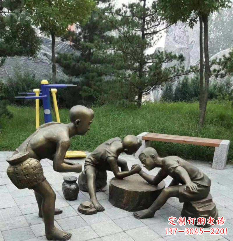 重庆儿童童趣铜雕