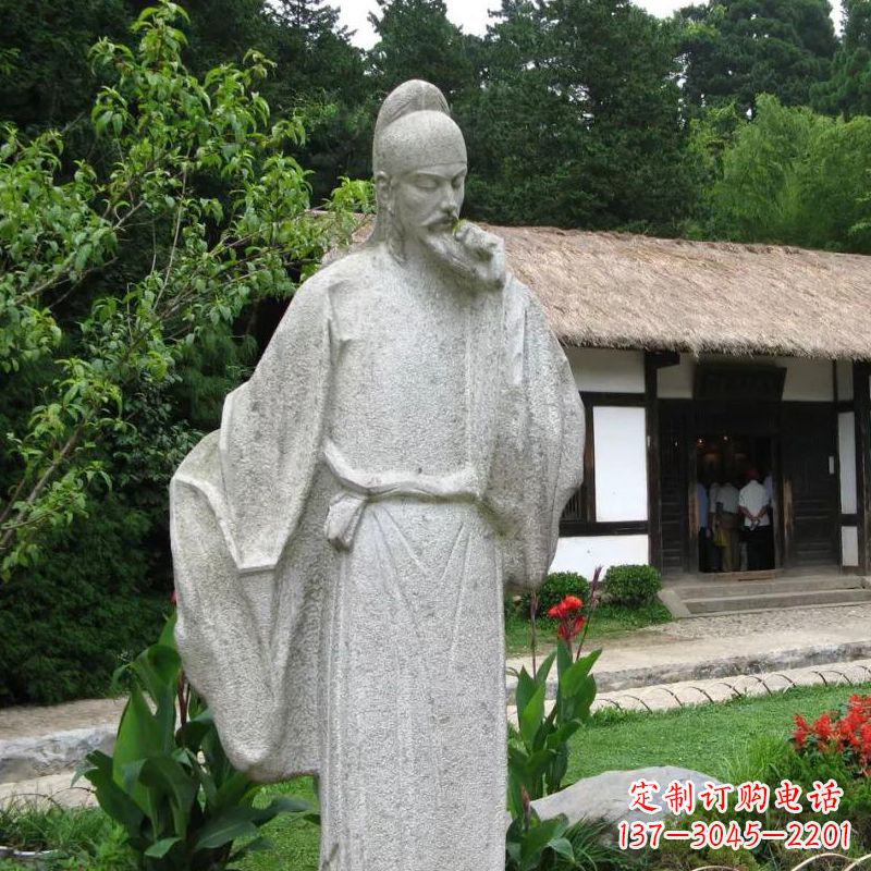 重庆白居易石雕塑像传承中国古代文化精髓