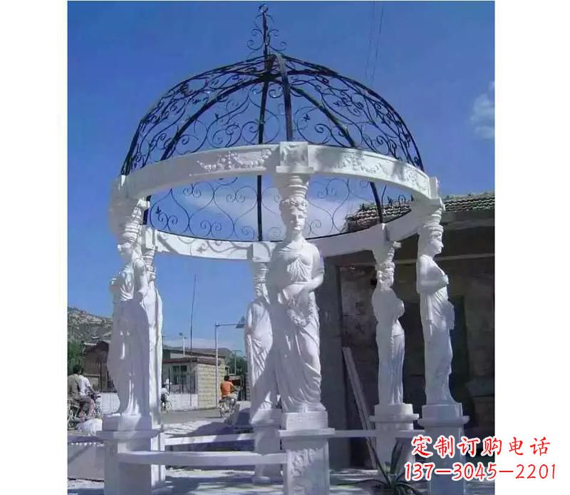 重庆白色欧式石头凉亭