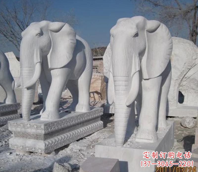 重庆白色石头大象