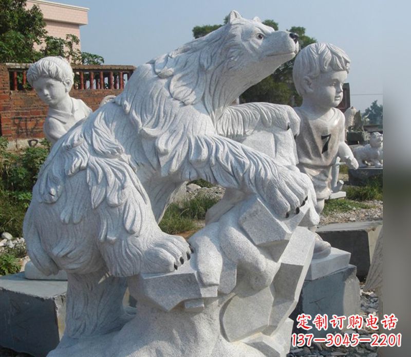 重庆北极熊石雕