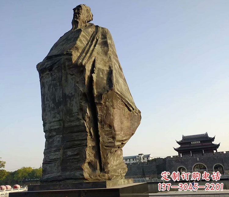 重庆北宋文学家范仲淹石雕