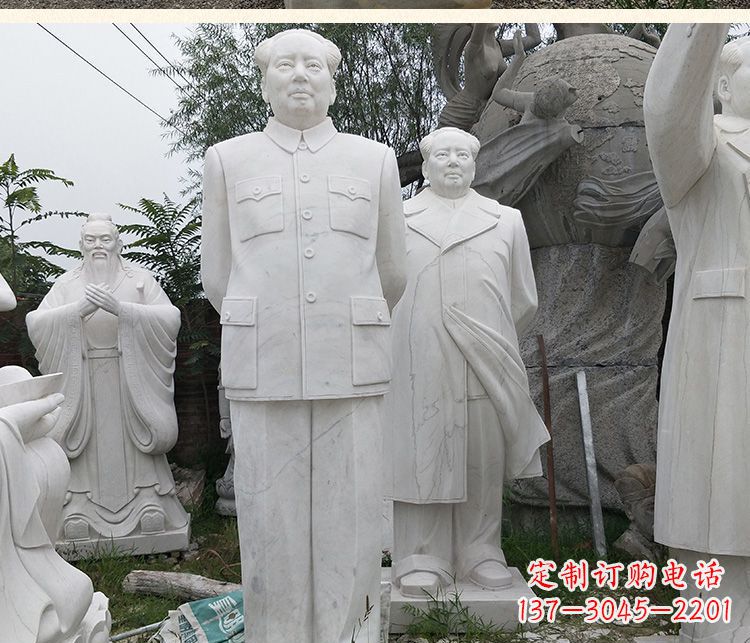 重庆背手的毛主席汉白玉伟人石雕