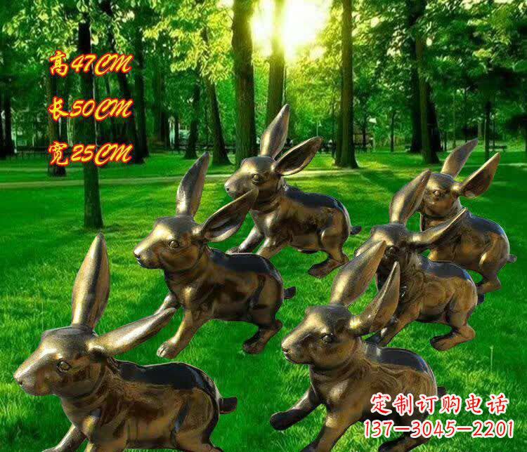 重庆奔跑的兔子雕塑