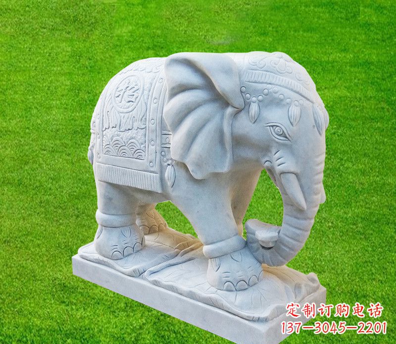 重庆雕刻精美大象石雕