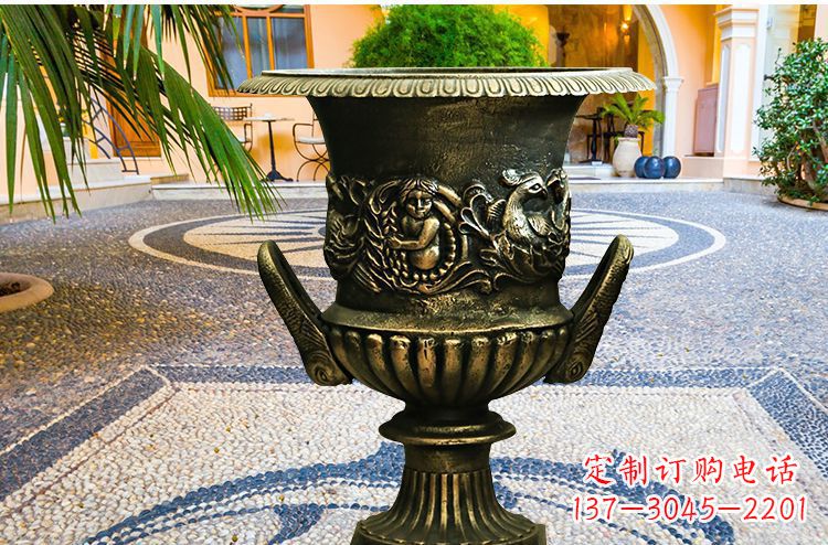重庆新品铜质花盆,添点现代精致