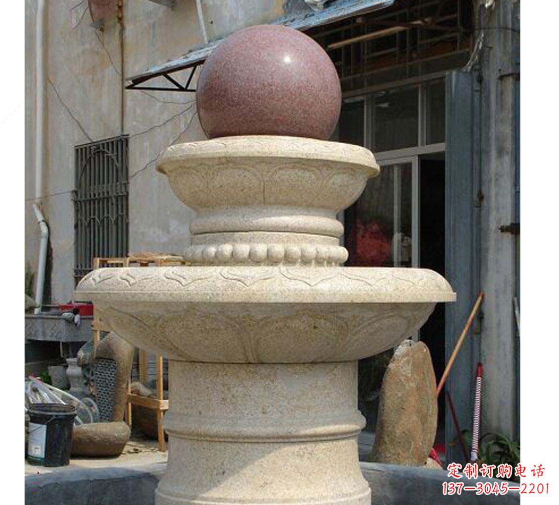 重庆别墅景观装饰风水球喷泉雕塑