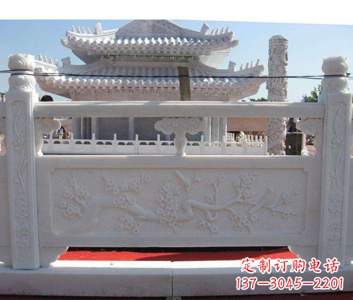 重庆汉白玉石栏板精美、细腻、质感十足