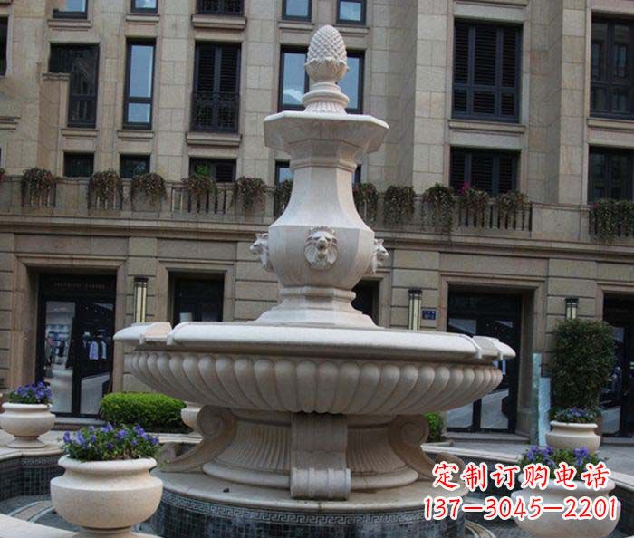 重庆欧式喷泉石雕恢弘壮观的水景装置