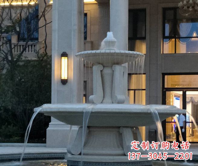 重庆别墅景观小区喷泉石雕