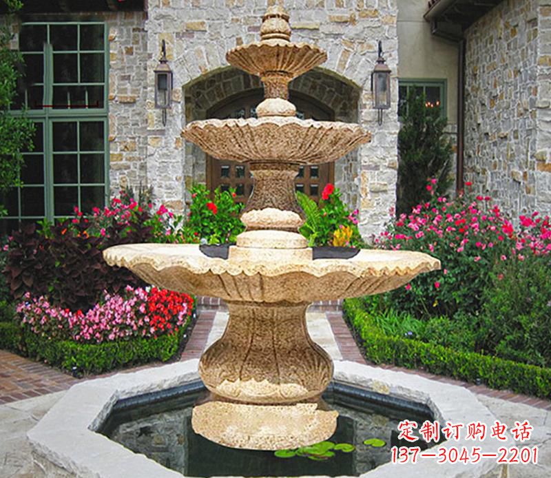 重庆别墅石雕喷泉 (2)