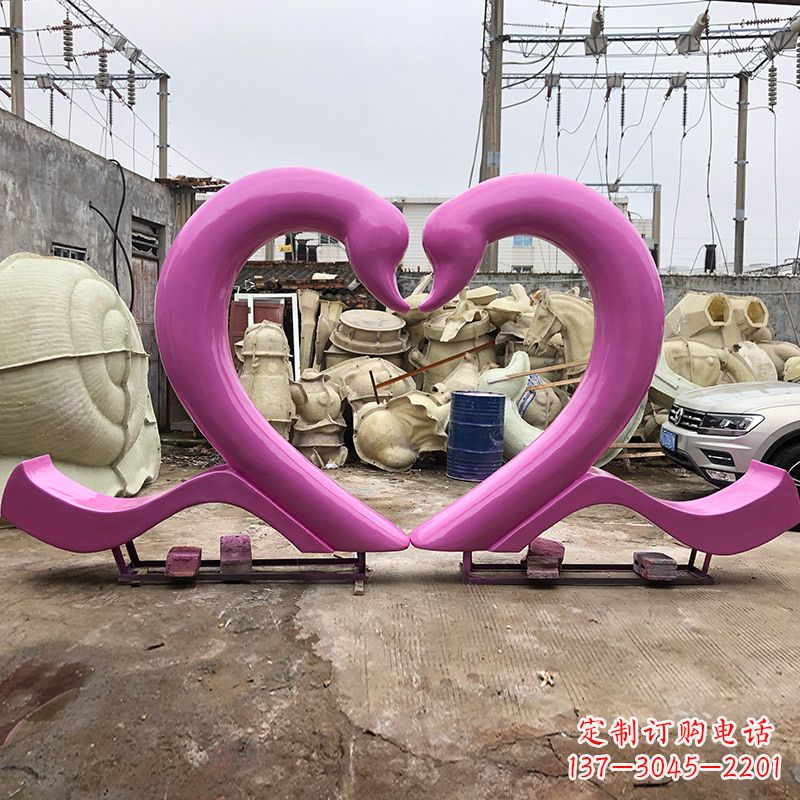 重庆玻璃钢天鹅雕塑
