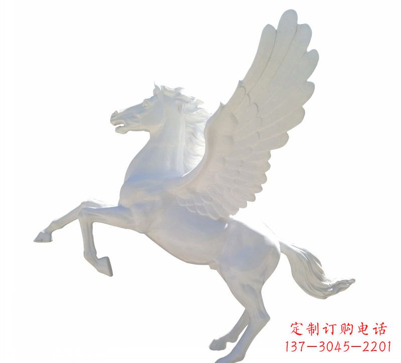 重庆玻璃钢白色飞马