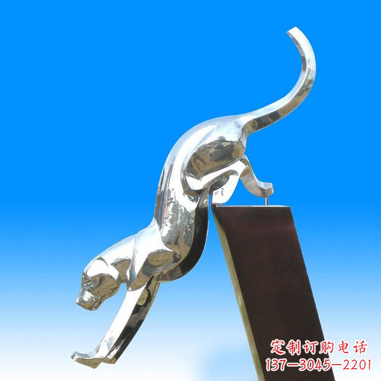 重庆玻璃钢豹子雕塑