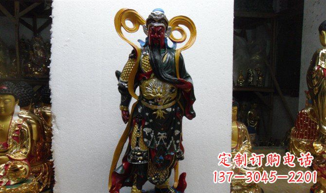 重庆关公玻璃钢彩绘刀