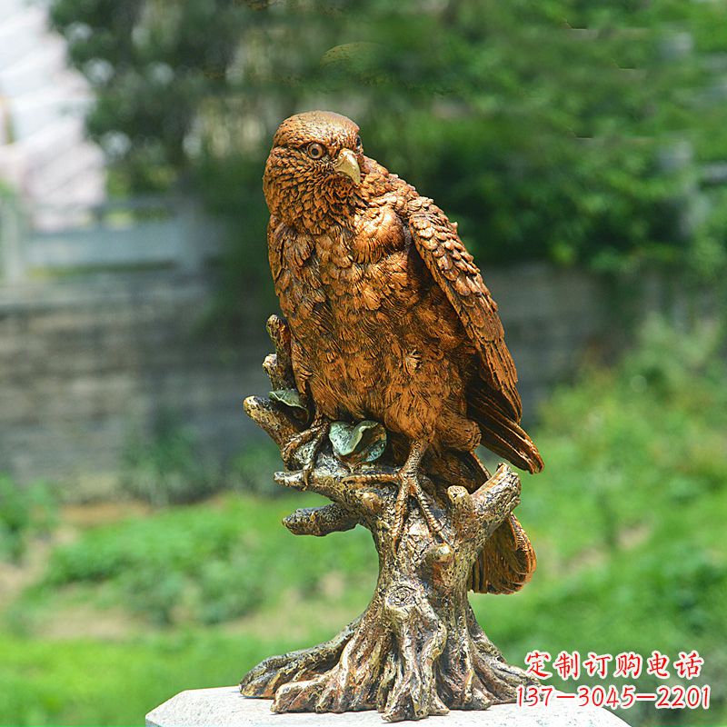 重庆玻璃钢仿铜仿真老鹰雕塑