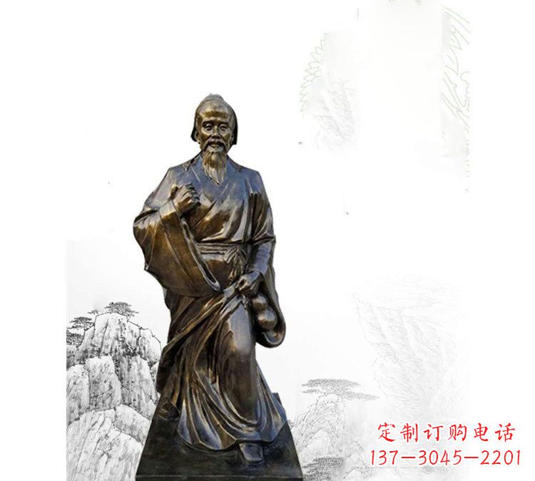 重庆玻璃钢仿铜华佗