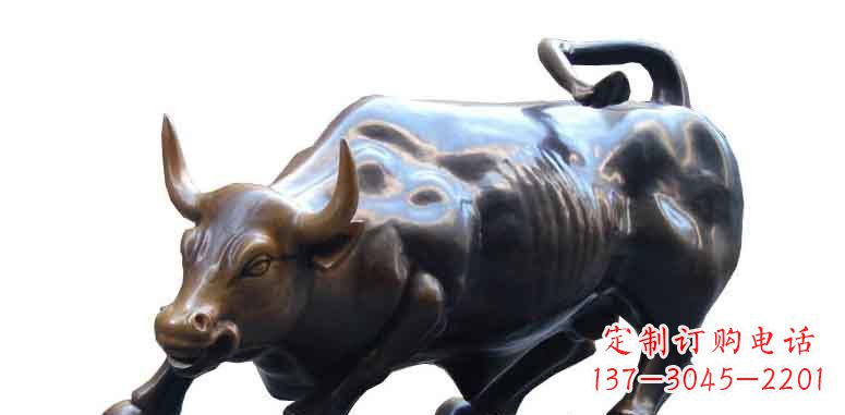 重庆玻璃钢仿铜牛公园动物雕塑雕刻艺术的精美绝伦