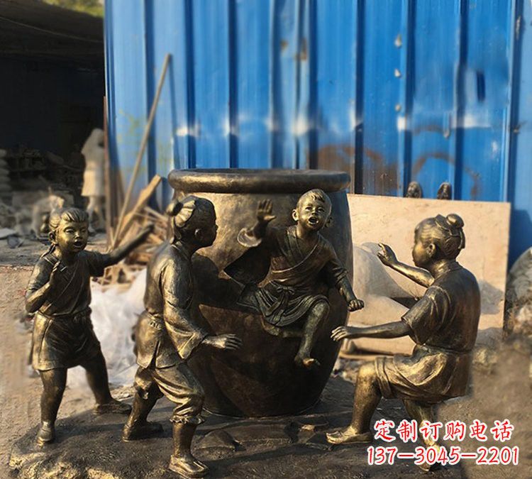 重庆玻璃钢仿铜司马光砸缸