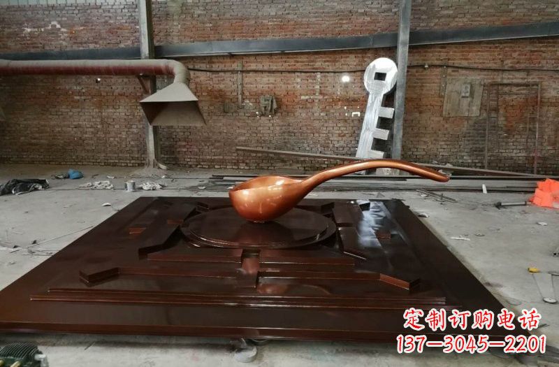 重庆玻璃钢仿铜司南案例