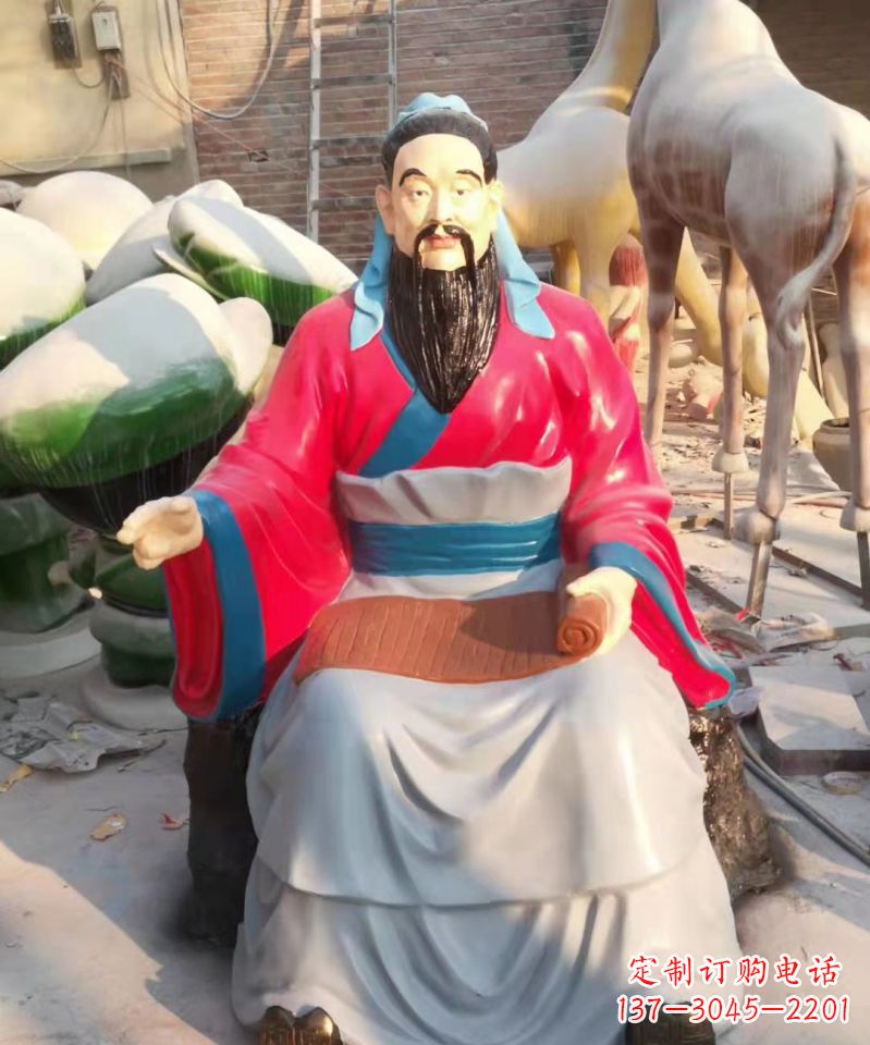 重庆玻璃钢雕刻的孔子