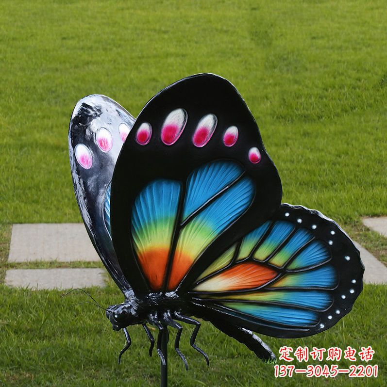 重庆玻璃钢制作的蝴蝶雕塑