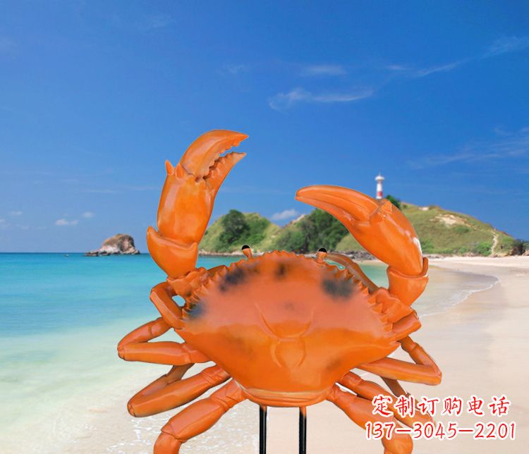 重庆玻璃钢螃蟹雕塑