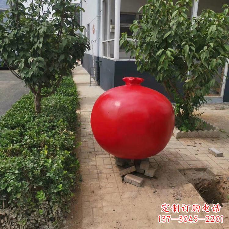 重庆玻璃钢仿真石榴雕塑精美艺术之作