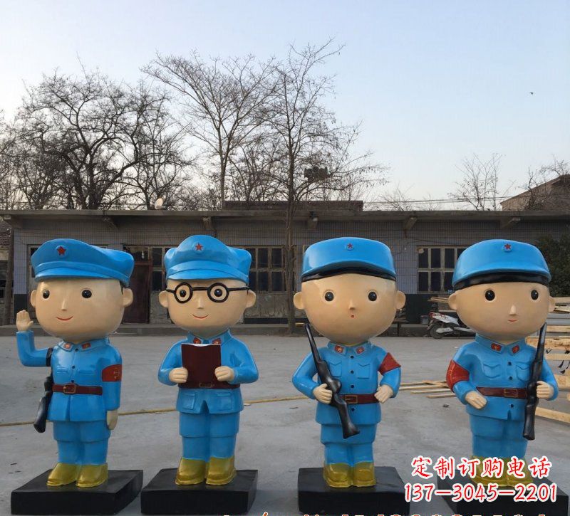 重庆玻璃钢制作的红军雕塑传承精神