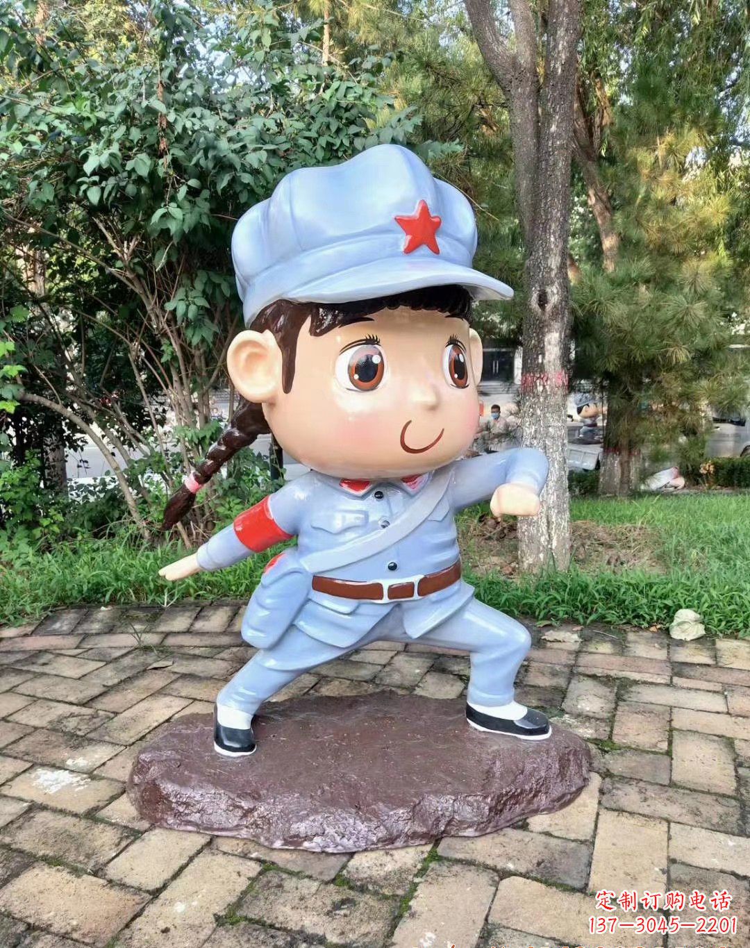 重庆红军雕塑永记革命英雄