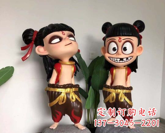 重庆玻璃钢制作的哪吒雕塑一种神奇的艺术