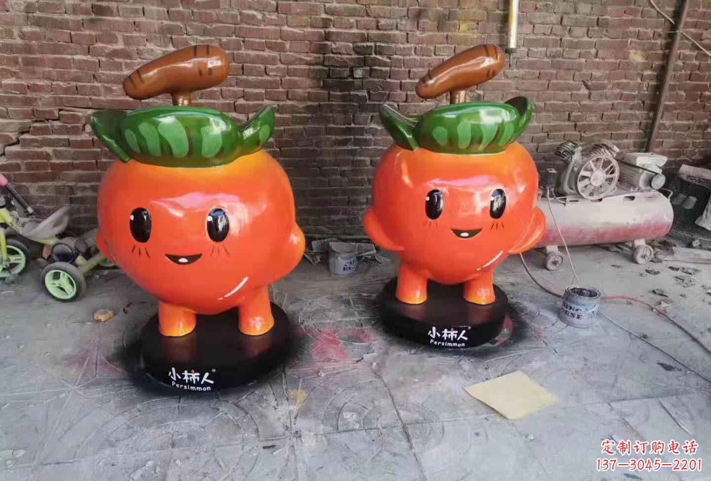 重庆精致玻璃钢卡通蔬菜雕塑