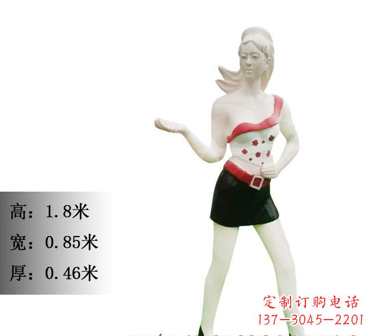 重庆玻璃钢美女雕塑精致细腻的艺术精品