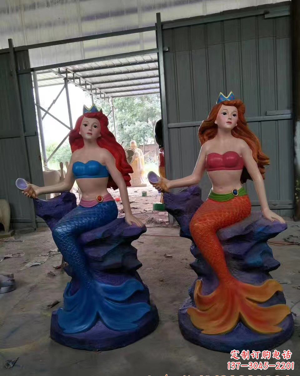重庆玻璃钢美人鱼雕塑——精美的艺术作品