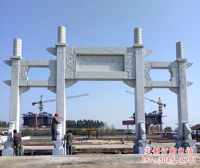 重庆玻璃钢牌坊雕塑
