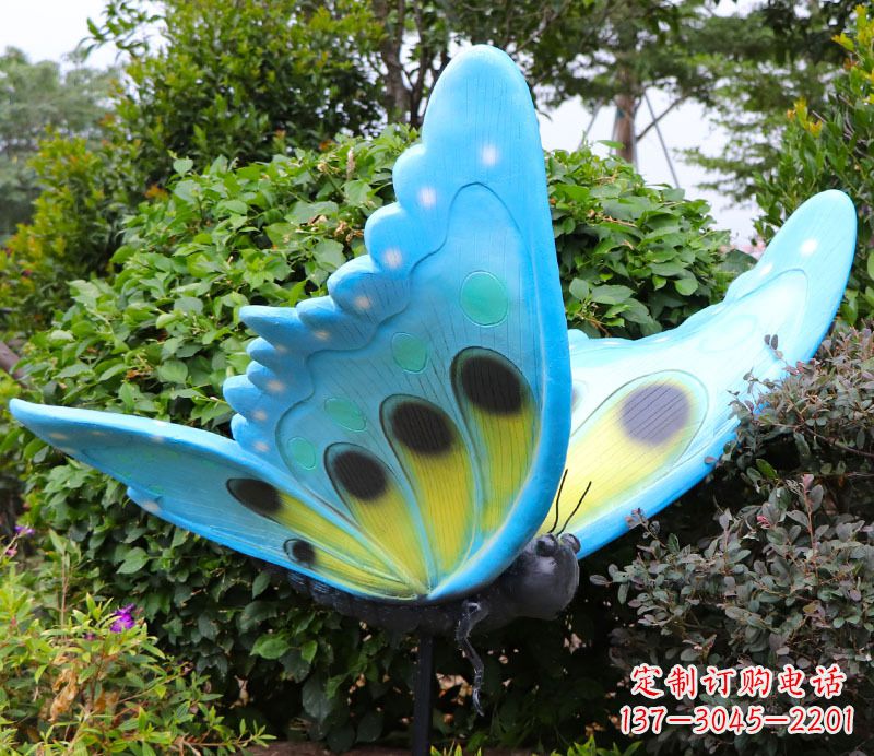 重庆玻璃钢树脂仿真蝴蝶雕塑