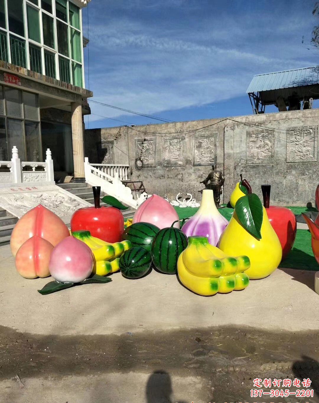 重庆玻璃钢水果雕塑一种别致的艺术