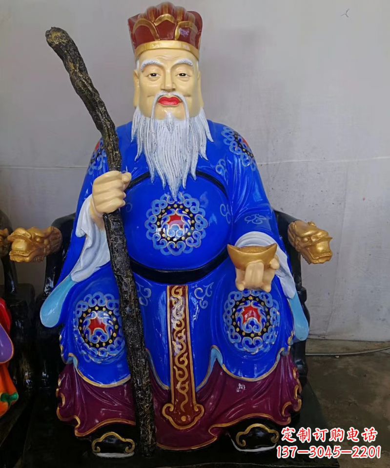 重庆玻璃钢土地公土地婆神像