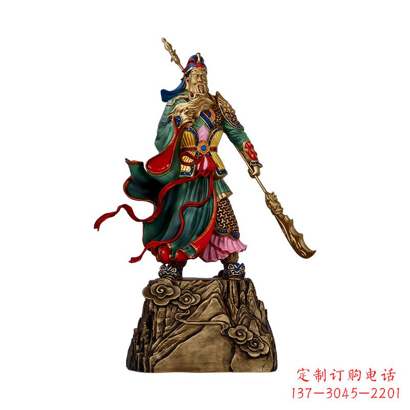 重庆玻璃钢制关羽雕塑