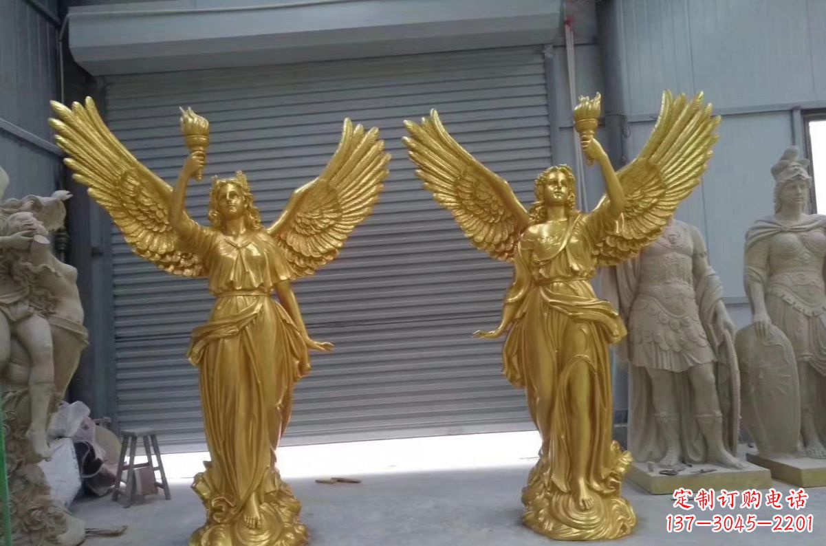 重庆玻璃钢天使西方人物雕塑之美