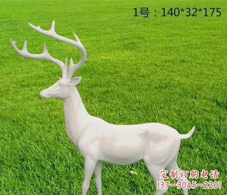 重庆玻璃钢小鹿古朴清新的动物雕塑