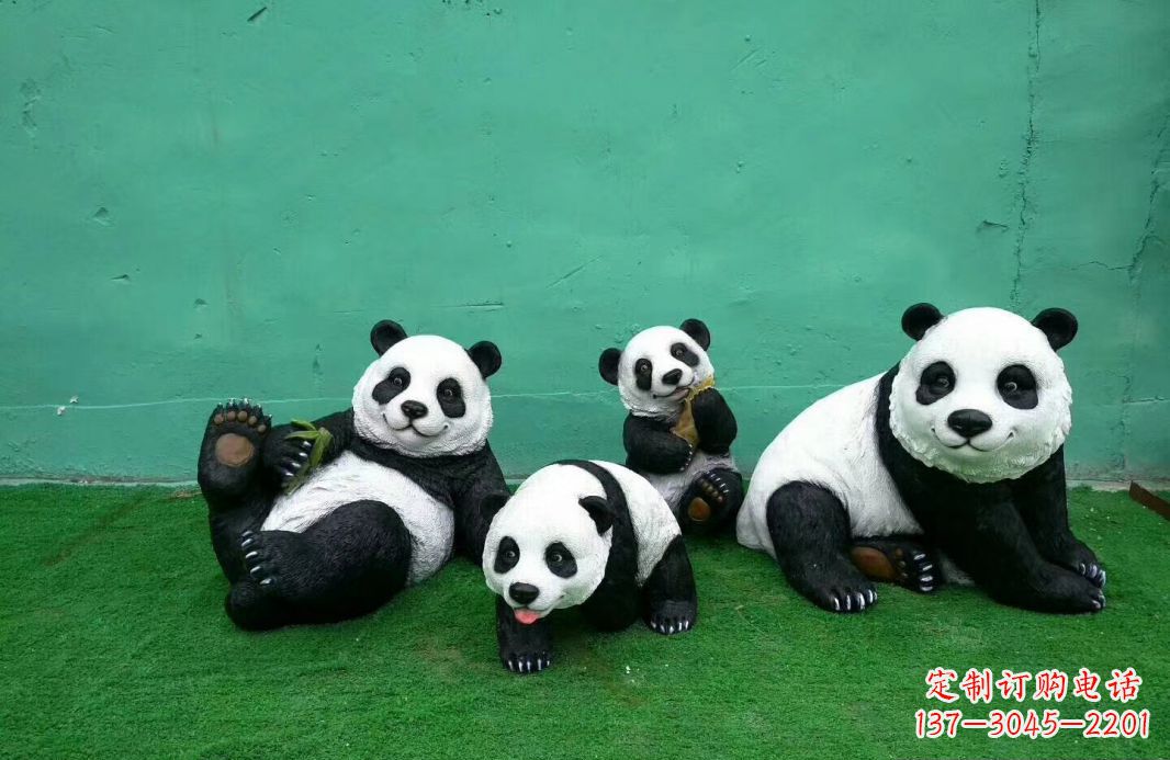 重庆玻璃钢熊猫雕塑传承中华文化