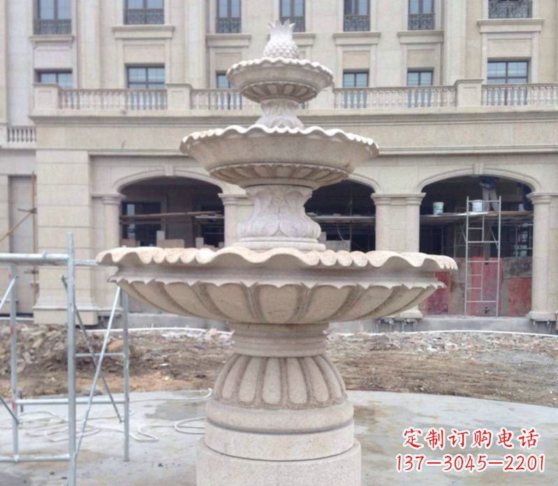 重庆菠萝多层喷泉石雕——精美而多变的艺术品
