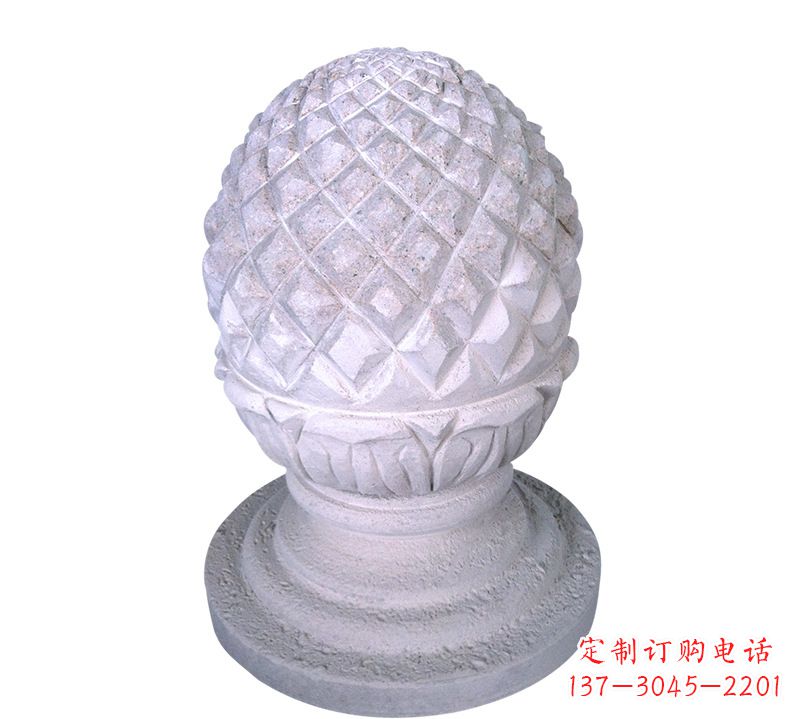 重庆菠萝雕塑艺术性的挡车路障